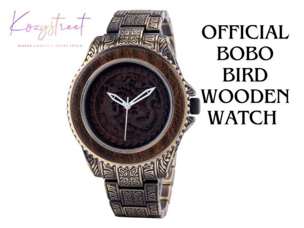 Personalized Wooden Watch for Husband - Engraved Anniversary Gift
