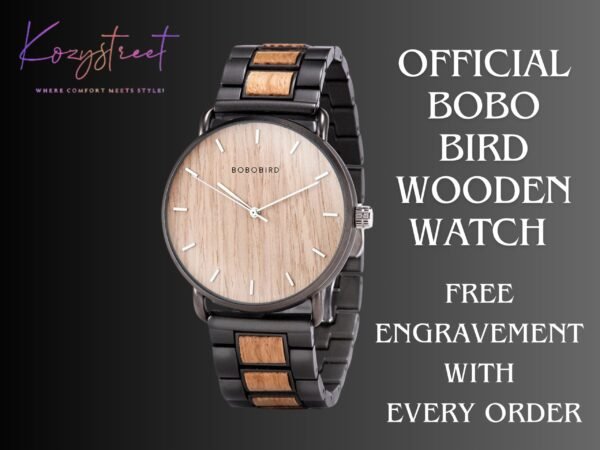 Personalized Wooden Watch for Groomsmen, Engraved Wedding Gift