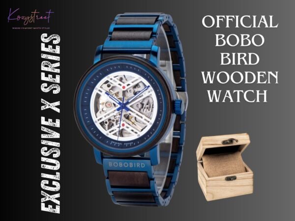Personalized Wooden Watch for Dad, Engraved Birthday Gift | Kozystreet Model 43