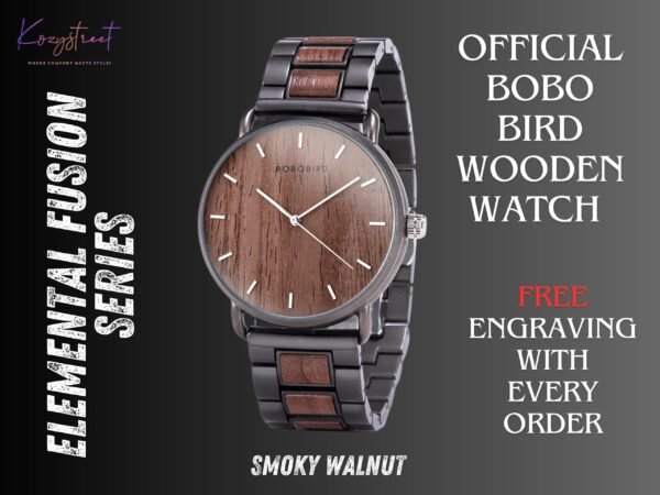 Personalized Wooden Watch for Groomsmen - Engraved Wedding Gift