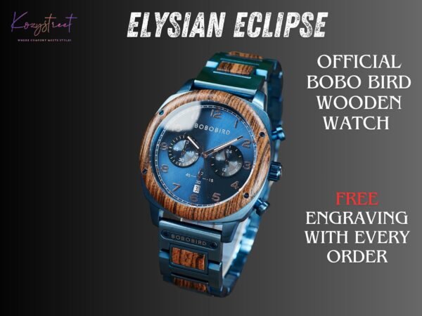 Personalized Wooden Watch for Husband - Engraved Anniversary Gift