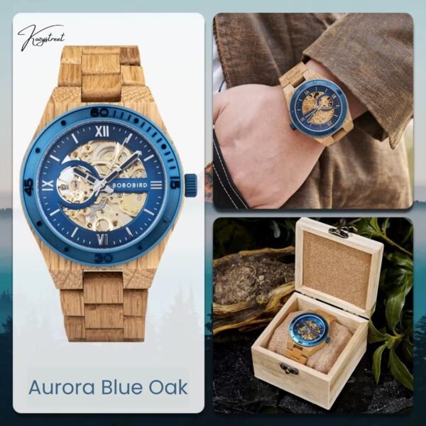 Personalized Wooden Watch for Dad - Engraved Birthday Gift