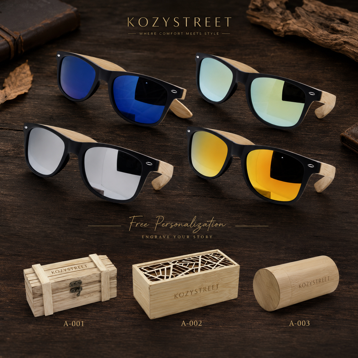 Personalized wooden groomsmen gift accessories